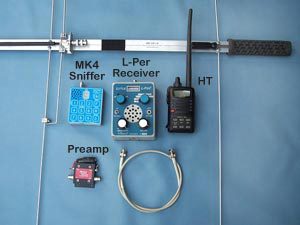 The RDF Antennas BC-121.5 DF System showing optional compatible equipment